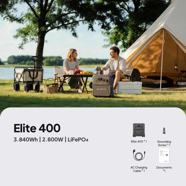 Зарядна станція BLUETTI Elite 400 3840Wh | 2600W - изображение 3