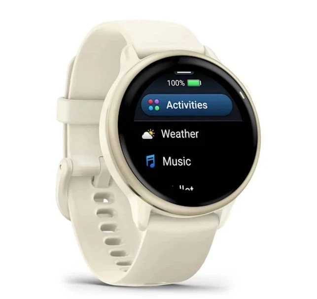 Смарт-годинник GARMIN Vivoactive 6 Lunar Gold with Bone Band (010-02985-01) - изображение 4