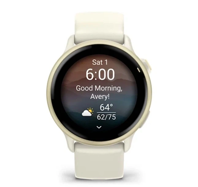 Смарт-годинник GARMIN Vivoactive 6 Lunar Gold with Bone Band (010-02985-01) - изображение 5