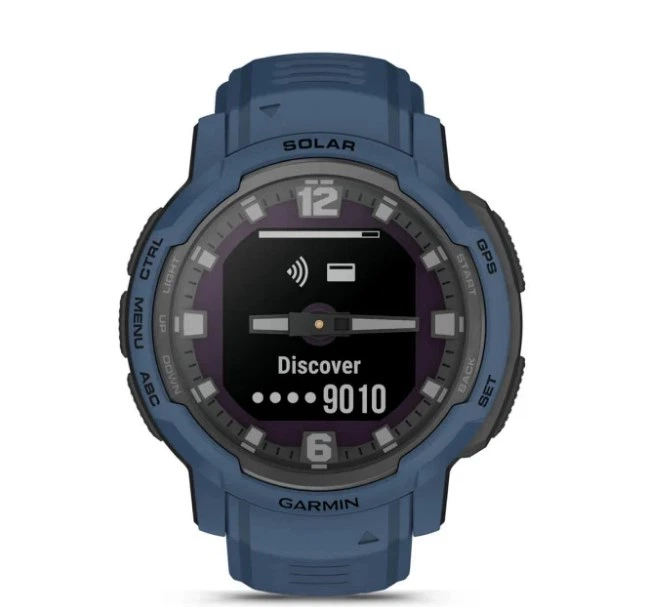 Смарт-годинник GARMIN Instinct Crossover Solar Tidal Blue (010-02730-12/02) - Фото 7 Смарт-годинник GARMIN Instinct Crossover Solar Tidal Blue (010-02730-12/02) - изображение 7