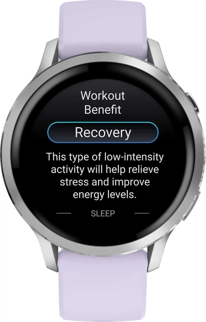 Смарт-годинник Garmin Venu 4 41mm Silver with Periwinkle Silicone Band (010-03013-01) - изображение 3