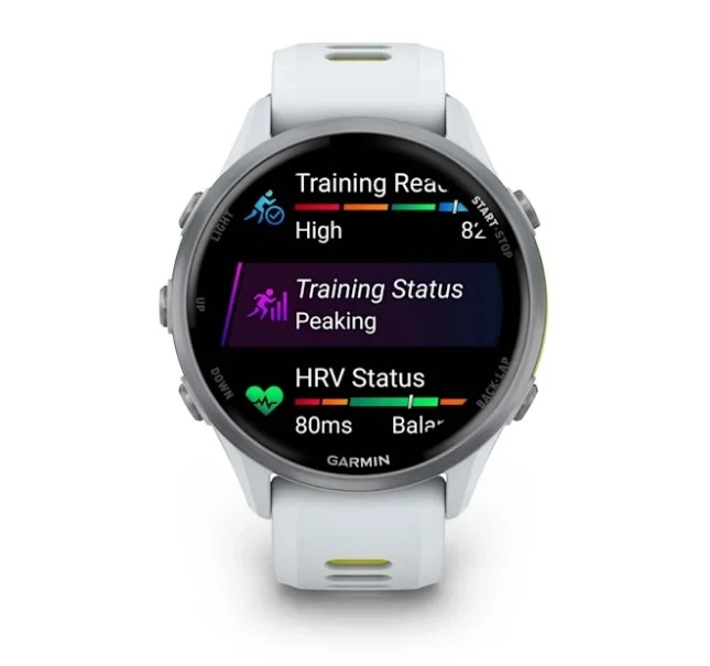 Смарт-годинник GARMIN Forerunner 970 Titanium w. Whitestone Case and Whitestone/T. Amp Yellow Band (010-02969-01/11/61) - Фото 7 Смарт-годинник GARMIN Forerunner 970 Titanium w. Whitestone Case and Whitestone/T. Amp Yellow Band (010-02969-01/11/61) - изображение 7