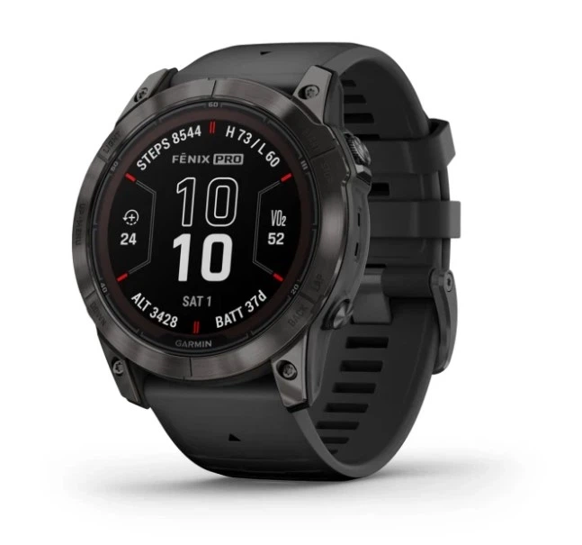 Смарт-годинник GARMIN Fenix 7X Pro Sapphire Solar Carbon G. DLC Tit. with Black Band (010-02778-10/11) - Фото 1 Смарт-годинник GARMIN Fenix 7X Pro Sapphire Solar Carbon G. DLC Tit. with Black Band (010-02778-10/11) - изображение 1