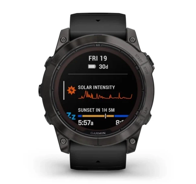 Смарт-годинник GARMIN Fenix 7X Pro Sapphire Solar Carbon G. DLC Tit. with Black Band (010-02778-10/11) - Фото 3 Смарт-годинник GARMIN Fenix 7X Pro Sapphire Solar Carbon G. DLC Tit. with Black Band (010-02778-10/11) - изображение 3