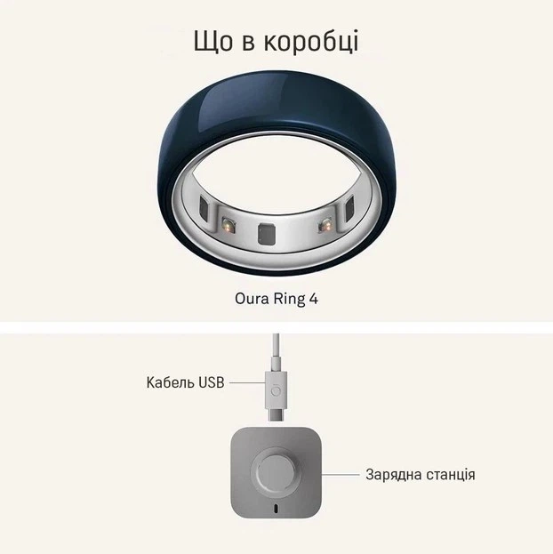 Розумне кільце Oura Ring 4 Ceramic Midnight Size 7 (JZ90-57455-07) - Фото 4 Розумне кільце Oura Ring 4 Ceramic Midnight Size 7 (JZ90-57455-07) - изображение 4