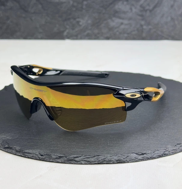 Сонцезахисні окуляри Oakley RadarLock Path чорні золоті спортивні з лінзою Prizm 24K, вело, чоловічі, - Фото 1 Сонцезахисні окуляри Oakley RadarLock Path чорні золоті спортивні з лінзою Prizm 24K, вело, чоловічі, - зображення 1