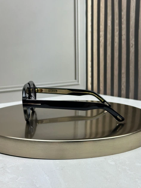 Солнцезащитные очки Tom Ford FT1225 черные авиатор ацетат, серая градиент-линза, унисекс, - Фото 4 Солнцезащитные очки Tom Ford FT1225 черные авиатор ацетат, серая градиент-линза, унисекс, - изображение 4