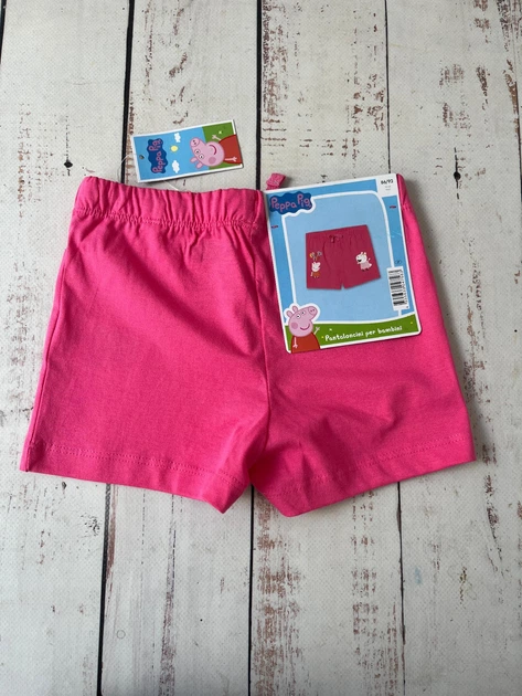 Шорти дитячі на дівчинку Peppa Pig 86-92р Рожевий (1600) - Фото 3 Шорти дитячі на дівчинку Peppa Pig 86-92р Рожевий (1600) - изображение 3