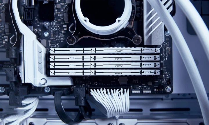 Оперативна памʼять Kingston Fury DDR5-6000 65536MB PC5-48000 (Kit of 2x32768) Beast AM5 White (KF560C36BWEK2-64) - изображение 2