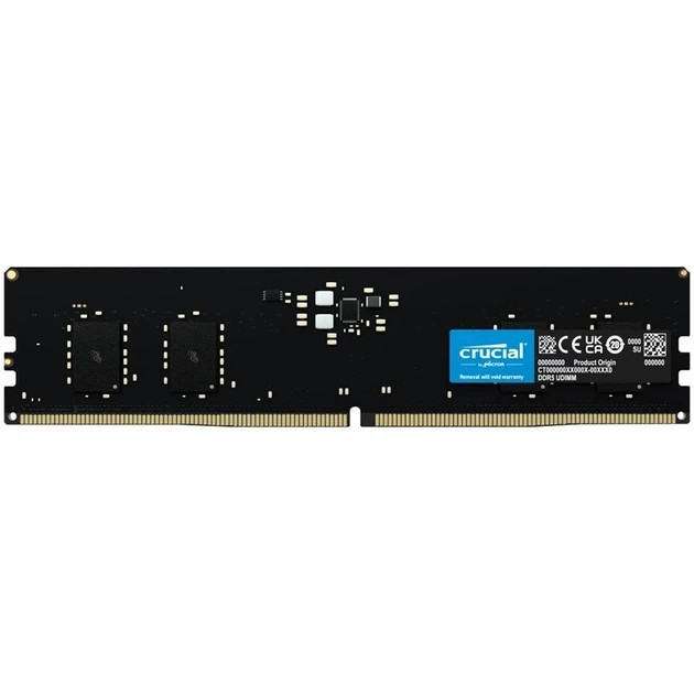 Оперативна пам'ять DDR5 16 Gb (4800 MHz) Crucial (CT16G48C40U5) - Фото 1 Оперативна пам'ять DDR5 16 Gb (4800 MHz) Crucial (CT16G48C40U5) - изображение 1