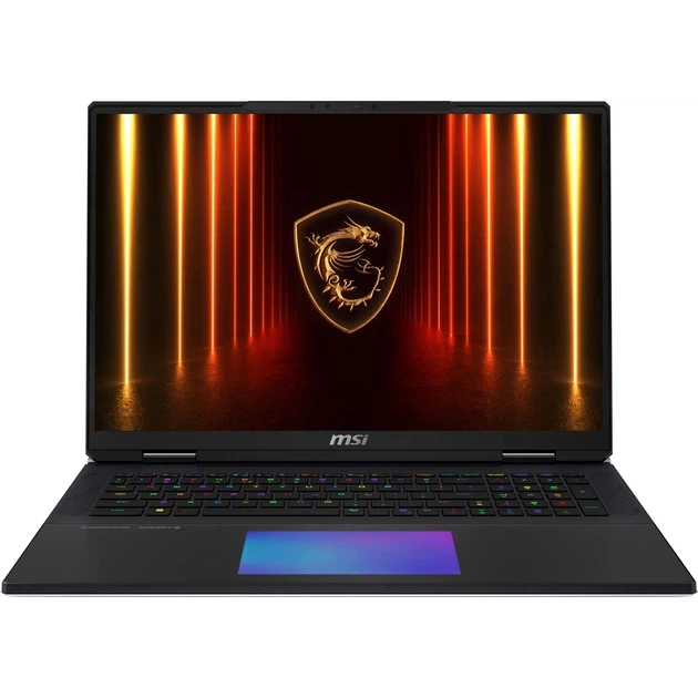 Ноутбук MSI Titan 18 HX AI A2XWJG 18" Mini LED 3840x2400 120 Гц / Intel Core Ultra 9 285HX / NVIDIA GeForce RTX 5090 24 ГБ / RAM 64 ГБ / DDR5 / SSD 6 ТБ / Windows 11 Pro / 3.6 кг (A2XWJG-614US, TITAN18HXA2614) - Фото 1 Ноутбук MSI Titan 18 HX AI A2XWJG 18" Mini LED 3840x2400 120 Гц / Intel Core Ultra 9 285HX / NVIDIA GeForce RTX 5090 24 ГБ / RAM 64 ГБ / DDR5 / SSD 6 ТБ / Windows 11 Pro / 3.6 кг (A2XWJG-614US, TITAN18HXA2614) - зображення 1