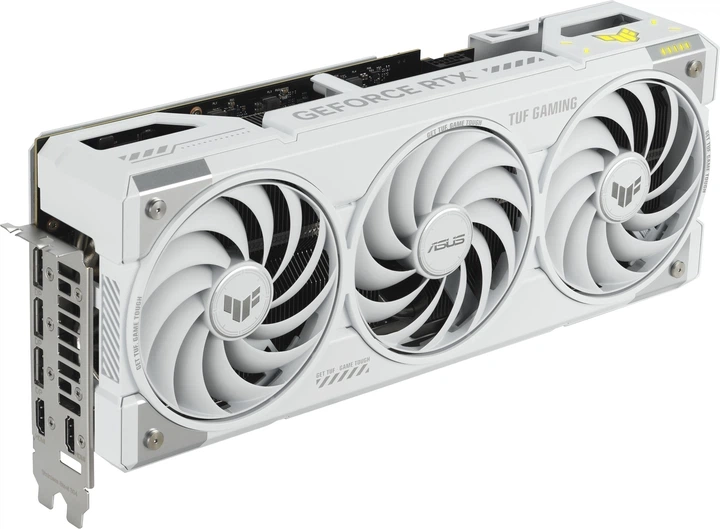 Відеокарта ASUS PCI-Ex GeForce RTX 5070 Ti TUF Gaming White OC Edition 16GB GDDR7 (256bit) (2610/28000) (2 x HDMI, 3 x DisplayPort) (TUF-RTX5070TI-O16G-WHITE-GAMING) - изображение 3