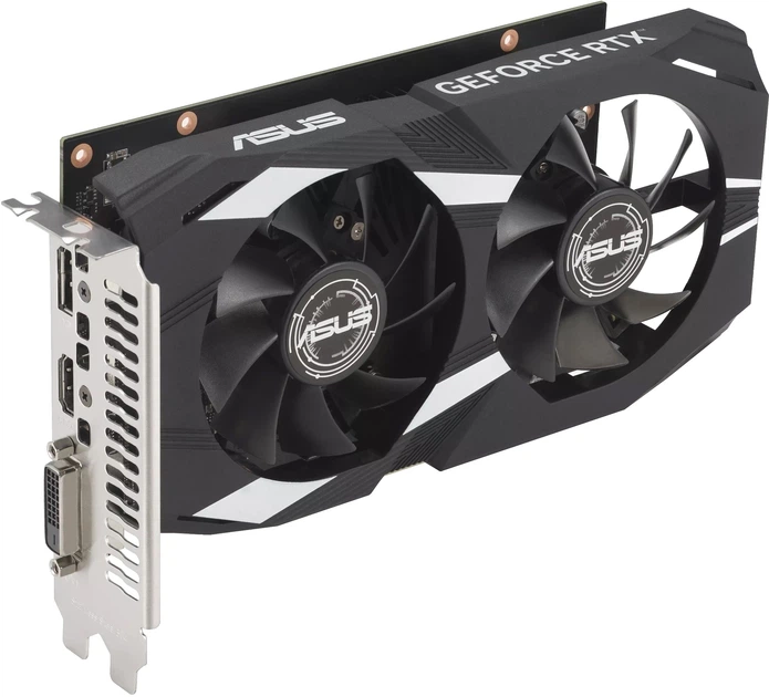 Відеокарта ASUS PCI-Ex GeForce RTX 3050 Dual OC Edition 6GB GDDR6 (96bit) (14000) (HDMI, DisplayPort, DVI-D) (DUAL-RTX3050-O6G) - Фото 6 Відеокарта ASUS PCI-Ex GeForce RTX 3050 Dual OC Edition 6GB GDDR6 (96bit) (14000) (HDMI, DisplayPort, DVI-D) (DUAL-RTX3050-O6G) - изображение 6