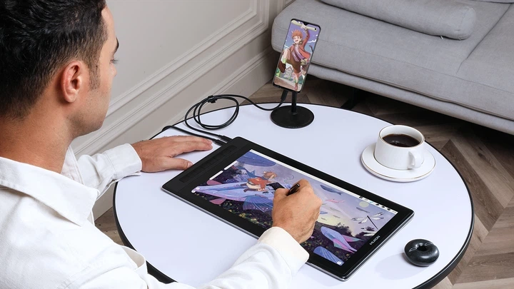 Графічний монітор Huion Kamvas Pro 16 2.5K (GT1602) - Фото 4 Графічний монітор Huion Kamvas Pro 16 2.5K (GT1602) - зображення 4