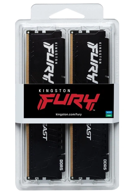 Модуль пам`яті DDR5 2x16GB/5200 Kingston Fury Beast Black (KF552C40BBK2-32) - зображення 6