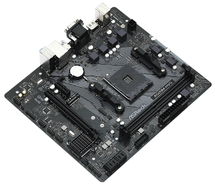 Материнська плата ASRock A520M-HVS (sAM4, AMD A520, PCI-Ex16) - зображення 3