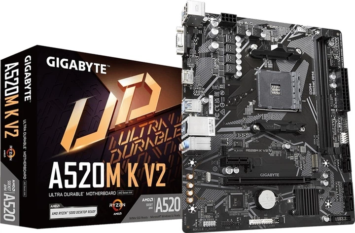 Материнська плата Gigabyte A520M K V2 (sAM4, AMD A520, PCI-Ex16) - зображення 4