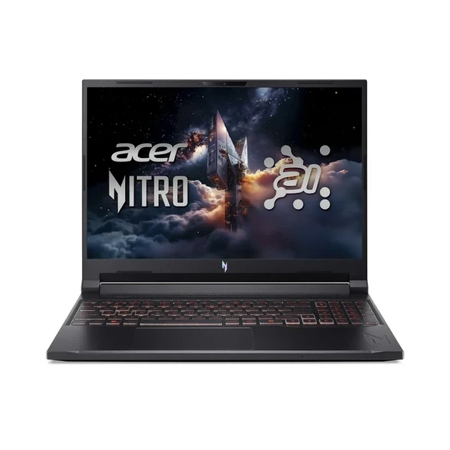 Ноутбук Acer Nitro V 16 AI ANV16-61-R0YW 16" IPS 1920x1200 180 Гц / AMD Ryzen AI 7 350 / NVIDIA GeForce RTX 5060 / RAM 16 ГБ / DDR5 / SSD 1 ТБ / Windows 11 Home (NH.U25AA.001) - Фото 1 Ноутбук Acer Nitro V 16 AI ANV16-61-R0YW 16" IPS 1920x1200 180 Гц / AMD Ryzen AI 7 350 / NVIDIA GeForce RTX 5060 / RAM 16 ГБ / DDR5 / SSD 1 ТБ / Windows 11 Home (NH.U25AA.001) - зображення 1