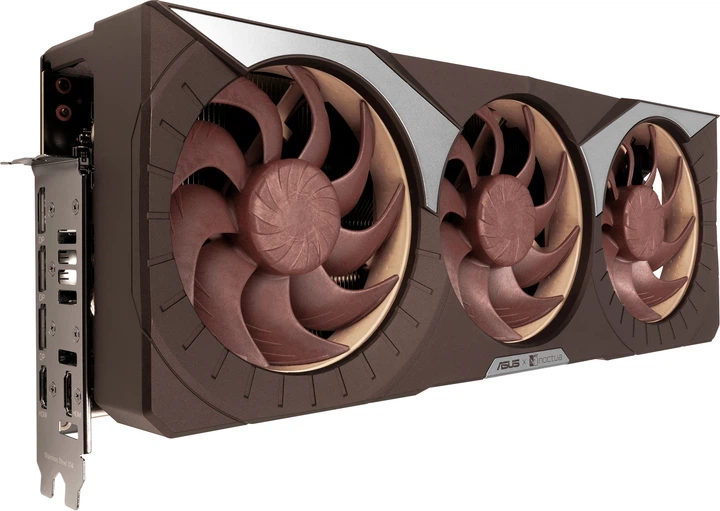 Відеокарта ASUS PCI-Ex GeForce RTX 5080 Noctua OC Edition 16GB GDDR7 (256bit) (2730/30000) (2 x HDMI, 3 x DisplayPort) (RTX5080-O16G-NOCTUA) - Фото 8 Відеокарта ASUS PCI-Ex GeForce RTX 5080 Noctua OC Edition 16GB GDDR7 (256bit) (2730/30000) (2 x HDMI, 3 x DisplayPort) (RTX5080-O16G-NOCTUA) - изображение 8