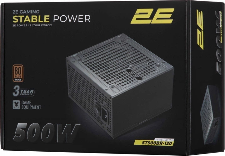 Блок живлення 2E Gaming Stable Power ATX3.1 500 Вт (2E-ST500BR-120) - изображение 2