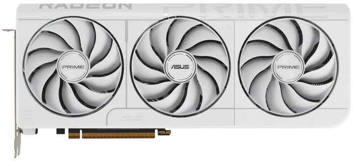 Відеокарта ASUS PCI-Ex AMD Radeon RX 9070 XT Prime 2.5-slot 16GB GDDR6 (256bit) (3030/20000) (HDMI, 3 x DisplayPort) (PRIME-RX9070XT-O16G-WHITE) - Фото 1 Відеокарта ASUS PCI-Ex AMD Radeon RX 9070 XT Prime 2.5-slot 16GB GDDR6 (256bit) (3030/20000) (HDMI, 3 x DisplayPort) (PRIME-RX9070XT-O16G-WHITE) - изображение 1