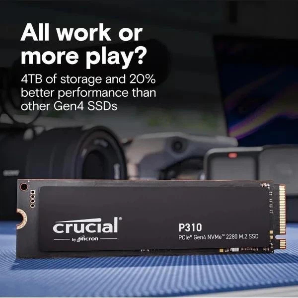Внутрішній SSD накопичувач Crucial P310 4TB (CT4000P310SSD8) - изображение 4