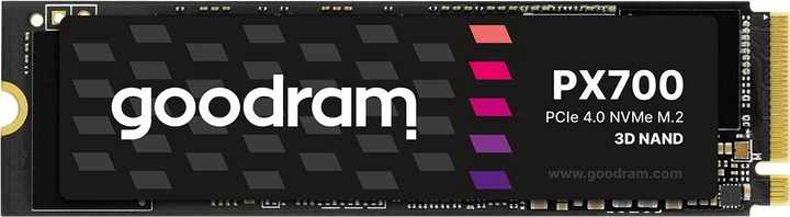 SSD диск Goodram PX700 4TB M.2 2280 PCIe 4.0 x4 NVMe 3D NAND (SSDPR-PX700-04T-80) - Фото 1 SSD диск Goodram PX700 4TB M.2 2280 PCIe 4.0 x4 NVMe 3D NAND (SSDPR-PX700-04T-80) - зображення 1