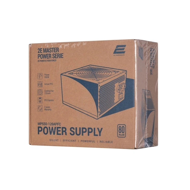 Блок живлення 2E MASTER POWER 550W (2E-MP550-120APFC) - Фото 10 Блок живлення 2E MASTER POWER 550W (2E-MP550-120APFC) - зображення 10