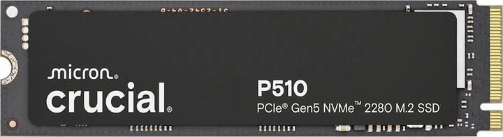 SSD накопичувач Crucial P510 2 TB (CT2000P510SSD8), PCIe Gen5 NVMe, (up to 10000/8700 MB/s) - Фото 1 SSD накопичувач Crucial P510 2 TB (CT2000P510SSD8), PCIe Gen5 NVMe, (up to 10000/8700 MB/s) - изображение 1