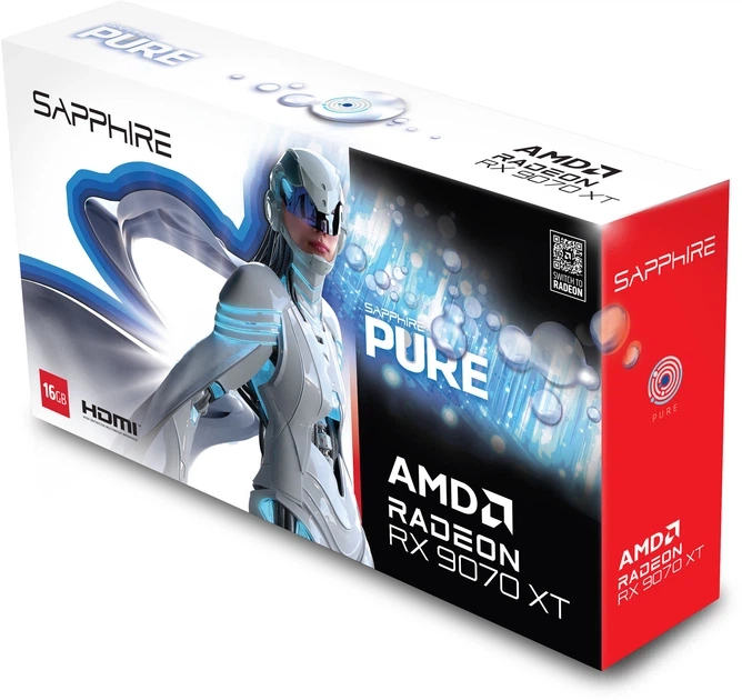 Відеокарта Sapphire PCI-Ex Radeon RX 9070 XT PURE 16GB GDDR6 (256bit) (3010/20000) (2 x HDMI, 2 x DisplayPort) (11348-02-20G) - изображение 7