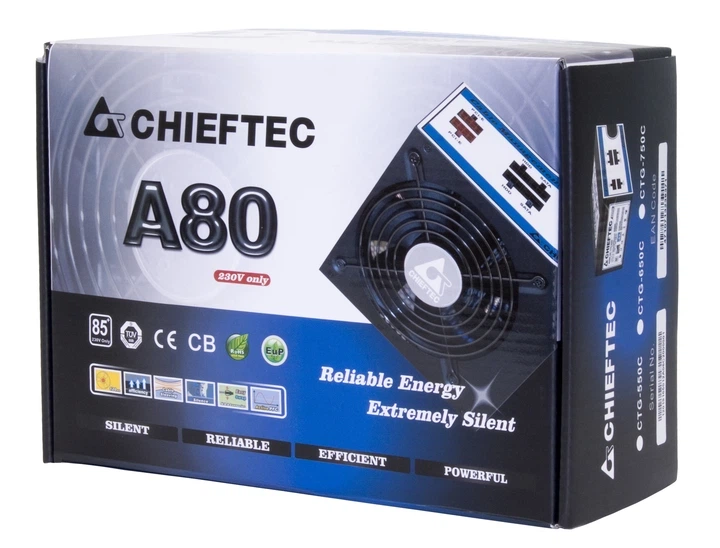 Блок живлення Chieftec CTG-550C - Фото 2 Блок живлення Chieftec CTG-550C - изображение 2