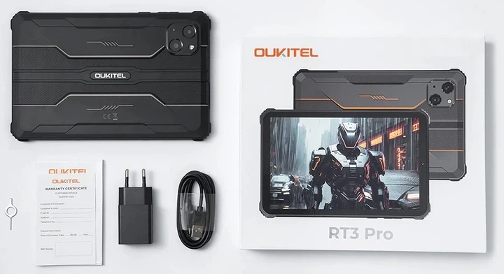 Планшет Oukitel RT3 Pro LTE 4/128GB Black - Фото 2 Планшет Oukitel RT3 Pro LTE 4/128GB Black - зображення 2