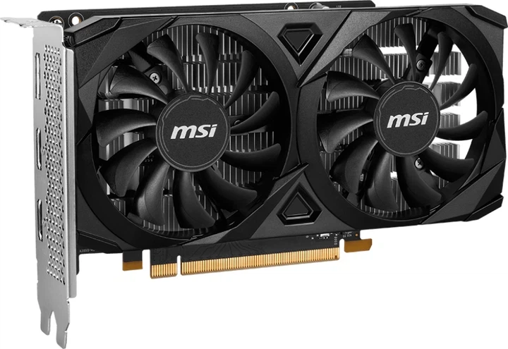Відеокарта MSI PCI-Ex GeForce RTX 3050 Ventus 2X E 6G OC 6GB GDDR6 (96bit) (1492/14000) (2 x HDMI, DisplayPort) (GeForce RTX 3050 VENTUS 2X E 6G OC) - Фото 3 Відеокарта MSI PCI-Ex GeForce RTX 3050 Ventus 2X E 6G OC 6GB GDDR6 (96bit) (1492/14000) (2 x HDMI, DisplayPort) (GeForce RTX 3050 VENTUS 2X E 6G OC) - изображение 3
