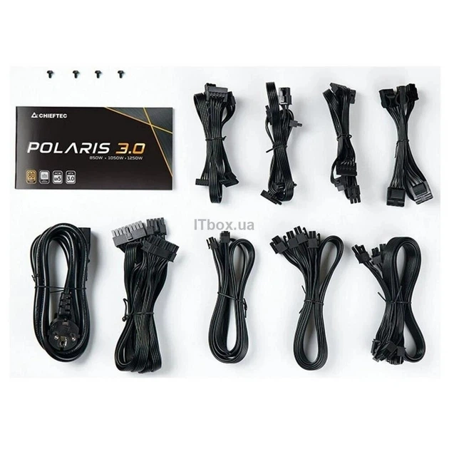 Блок живлення Chieftec Polaris 3.0 PPS-1250FC-A3 1250W ( Чорний ) - зображення 10