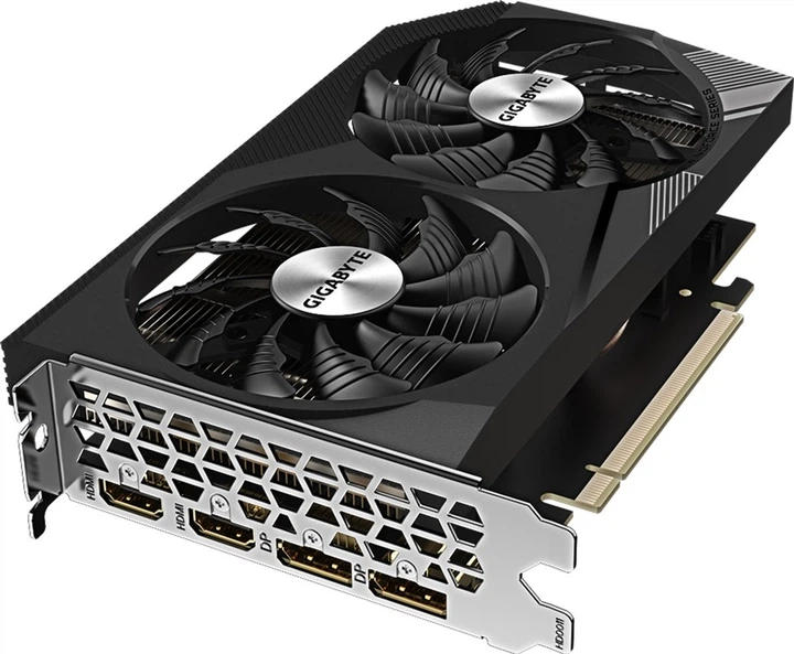 Відеокарта Gigabyte PCI-Ex GeForce RTX 3050 WINDFORCE OC V2 8G 8GB GDDR6 (128bit) (1792/14000) (2 x HDMI, 2 x DisplayPort) (GV-N3050WF2OCV2-8GD) - Фото 4 Відеокарта Gigabyte PCI-Ex GeForce RTX 3050 WINDFORCE OC V2 8G 8GB GDDR6 (128bit) (1792/14000) (2 x HDMI, 2 x DisplayPort) (GV-N3050WF2OCV2-8GD) - изображение 4