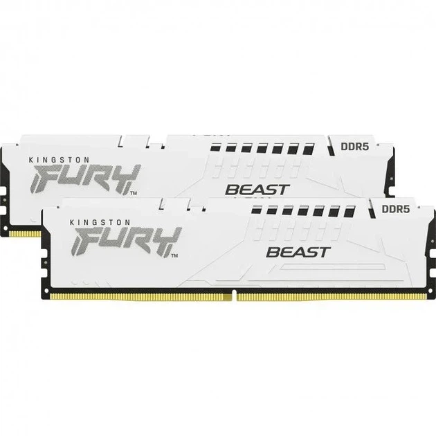 Модуль пам'яті Kingston Fury DDR5 64GB (2x32) 5600MHz Beast White EXPO (KF556C36BWEK2-64) - изображение 2