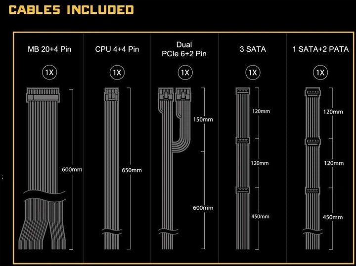 Блок живлення ASRock Challenger 650W (CL-650G) - Фото 2 Блок живлення ASRock Challenger 650W (CL-650G) - изображение 2