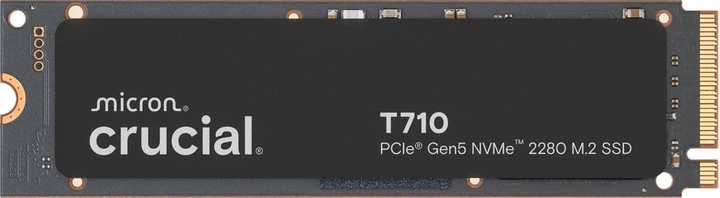 SSD диск Crucial T710 1TB M.2 2280 NVMe PCIe 5.0 x4 3D NAND TLC (CT1000T710SSD8) - Фото 1 SSD диск Crucial T710 1TB M.2 2280 NVMe PCIe 5.0 x4 3D NAND TLC (CT1000T710SSD8) - изображение 1