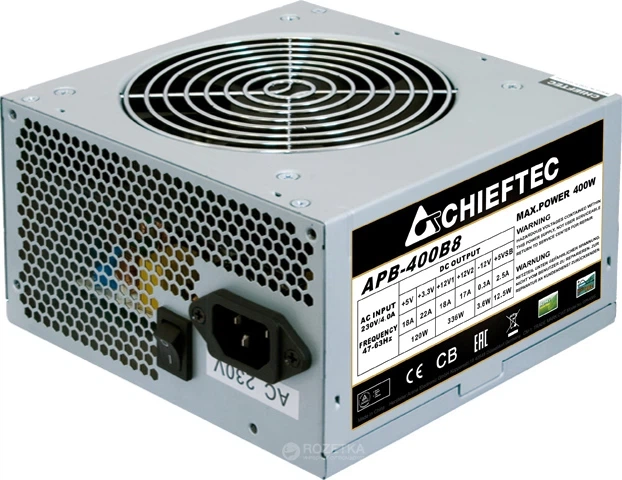 Блок живлення Chieftec Value APB-400B8 400W Bulk - Фото 1 Блок живлення Chieftec Value APB-400B8 400W Bulk - изображение 1