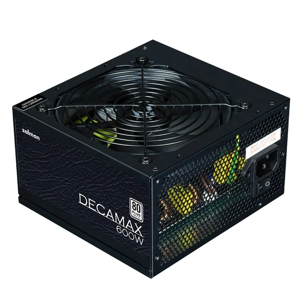 Блок живлення Zalman Decamax (600W) 85%, 80 Plus, 120мм, 1xMB 24pin(20+4), 1xCPU 8pin(4+4), 3xMolex, 6xSATA, 2xPCIe 8pin(6+2) (ZM600-LX3) - Фото 1 Блок живлення Zalman Decamax (600W) 85%, 80 Plus, 120мм, 1xMB 24pin(20+4), 1xCPU 8pin(4+4), 3xMolex, 6xSATA, 2xPCIe 8pin(6+2) (ZM600-LX3) - изображение 1