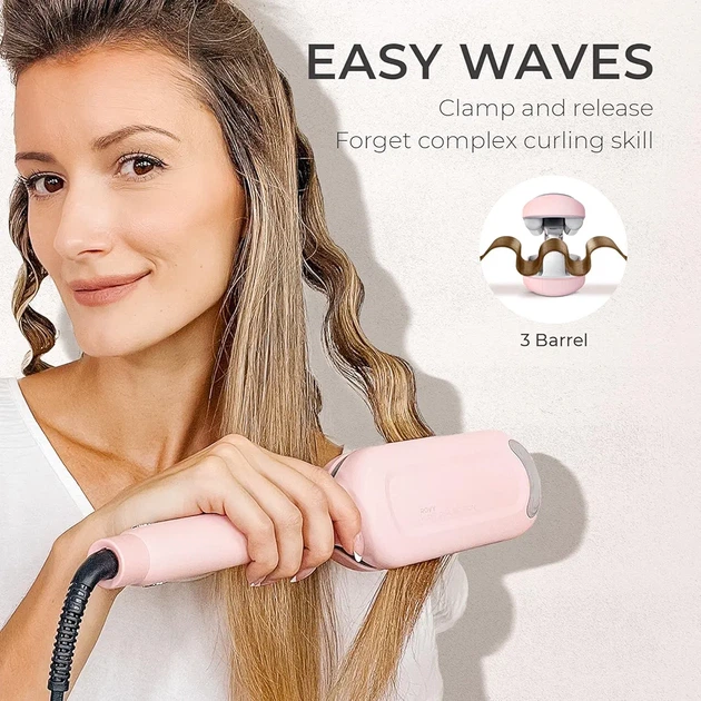Плойка для Волос TYMO ROVY Beach Waves 1.25" — Профессиональная Завивка, Крупные Пляжные Локоны, Ионизация, Керамико-Турмалиновое Покрытие, Быстрый Нагрев 30 с, Защита от Ожогов - изображение 8