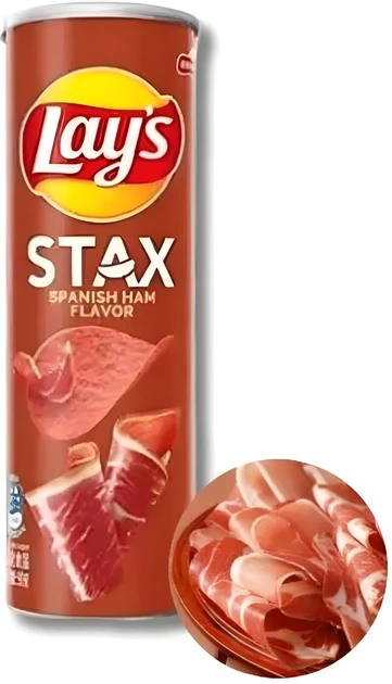 Чипси Lay's STAX Pringles зі смаком Іспанський Хамон 90 грам - Фото 3 Чипси Lay's STAX Pringles зі смаком Іспанський Хамон 90 грам - изображение 3