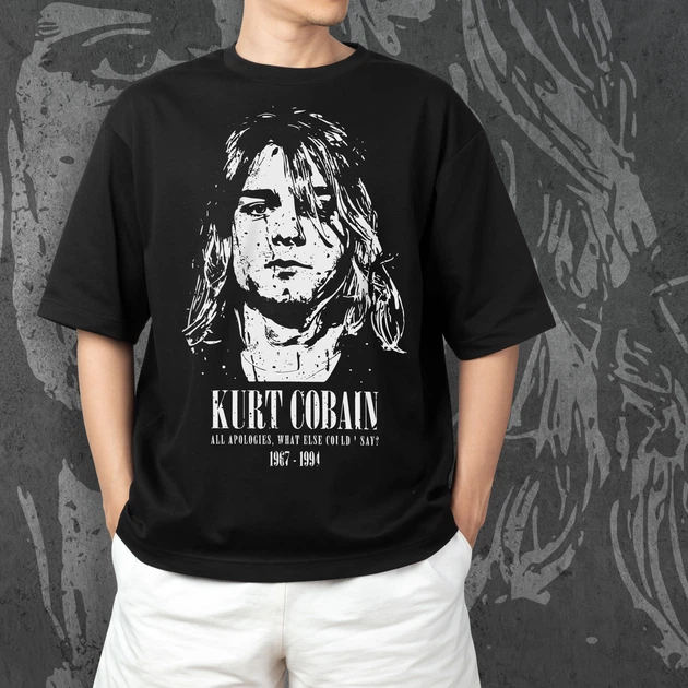 Футболка c принтом Nirvana - Kurt Cobain Размер L F0954-3 - изображение 3