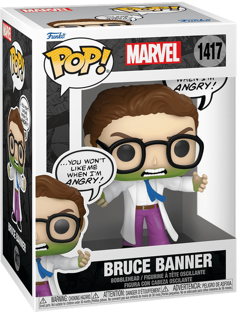 Фігурка Funko Pop MARVEL: AVENGERS — #1417 Bruce Banner (Don't Make Me Angry), Брюс Беннер 1417 - Фото 1 Фігурка Funko Pop MARVEL: AVENGERS — #1417 Bruce Banner (Don't Make Me Angry), Брюс Беннер 1417 - зображення 1