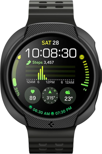 Etui Spigen Liquid Air do Samsung Galaxy Watch 8 40 mm Black (8800283311341) - Zdjęcie 2 Etui Spigen Liquid Air do Samsung Galaxy Watch 8 40 mm Black (8800283311341) - obraz 2