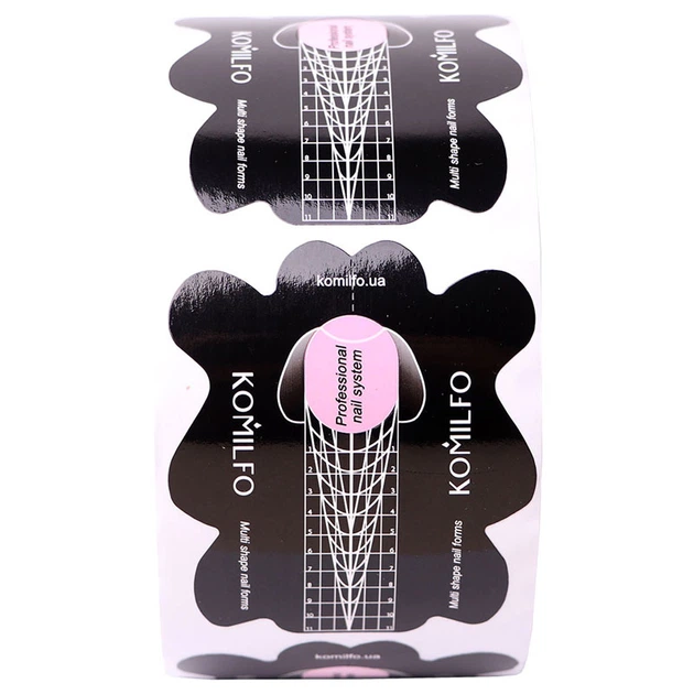 Форми для нарощування Komilfo Multi Shape Nail Forms 500 pcs мультифункціональні - Фото 2 Форми для нарощування Komilfo Multi Shape Nail Forms 500 pcs мультифункціональні - изображение 2