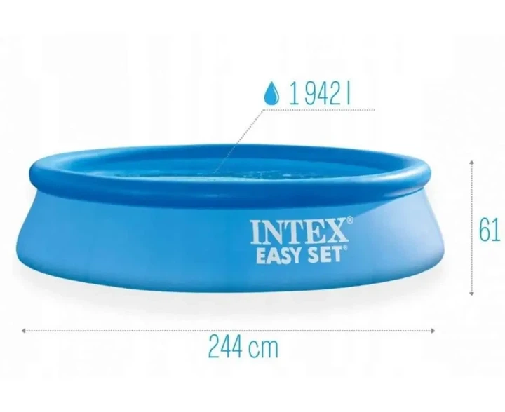 Басейн надувний 244 х 61 см від 6 років INTEX 28106 Easy Set - Фото 3 Басейн надувний 244 х 61 см від 6 років INTEX 28106 Easy Set - зображення 3