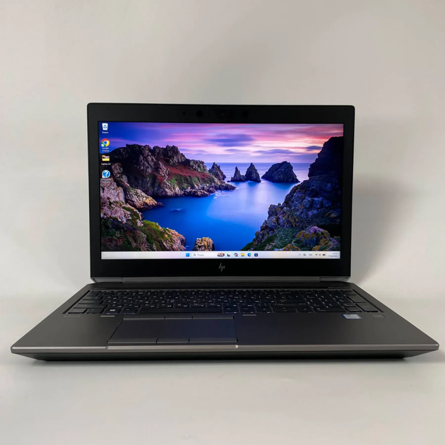 Мобильная рабочая станция HP zBook 15 G6 / 15.6" (1920x1080) IPS / Intel Core i7-9750H (6 (12) ядер по 2.6 - 4.5 GHz) / 16 GB DDR4 / 240 GB SSD / nVidia Quadro T1000, 4 GB GDDR5, 128-bit / TouchID / WebCam / HDMI б/у + Подарок Беспроводная мышь / USB - изображение 2