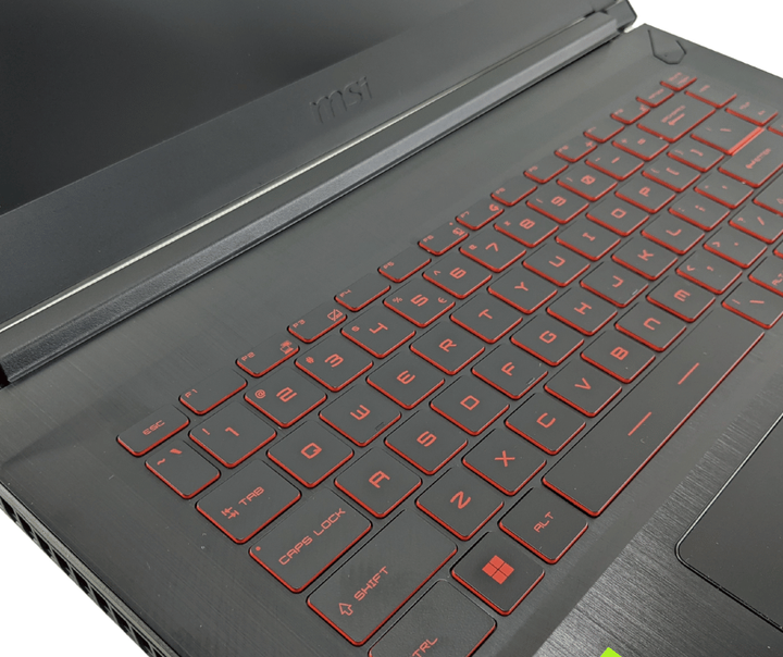 Игровой ноутбук MSI Gaming MS-16R5 / 15.6" (1920x1080) IPS / Intel Core i5-10300H (4 (8) ядра по 2.5 - 4.5 GHz) / 16 GB DDR4 / 240 GB SSD / nVidia GeForce GTX 1650, 4 GB GDDR6, 128-bit / WebCam б/у - изображение 3