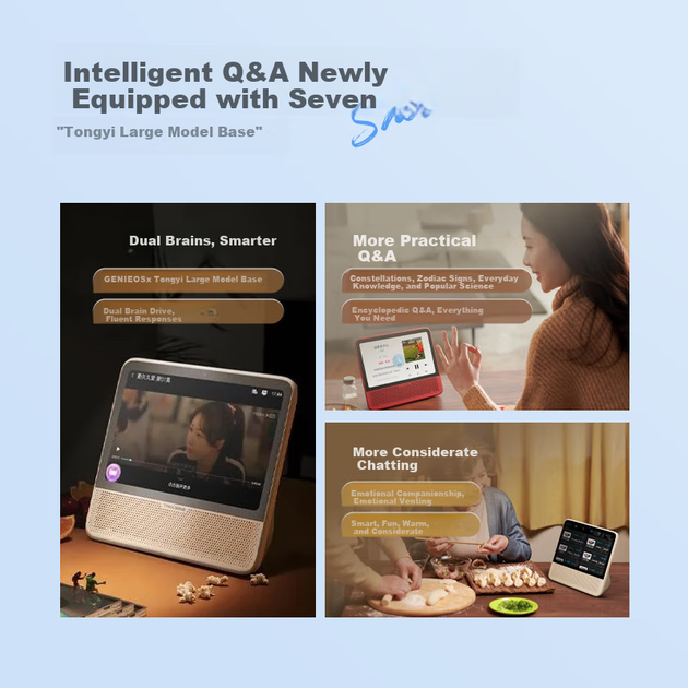 Навчальний пристрій Wae Tmall Genie Smart Screen CC10, 10-дюймовий великий дисплей із захистом для очей, велика модель, відеодзвінки з функцією спостереження, динамік, подарунок на день народження - зображення 6